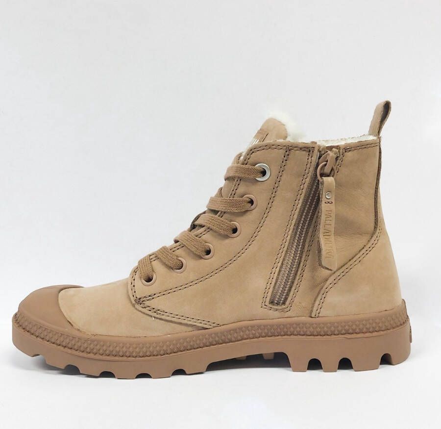 Palladium Pampa Hi Zip WL Nude Brown Wandelschoenen Dames