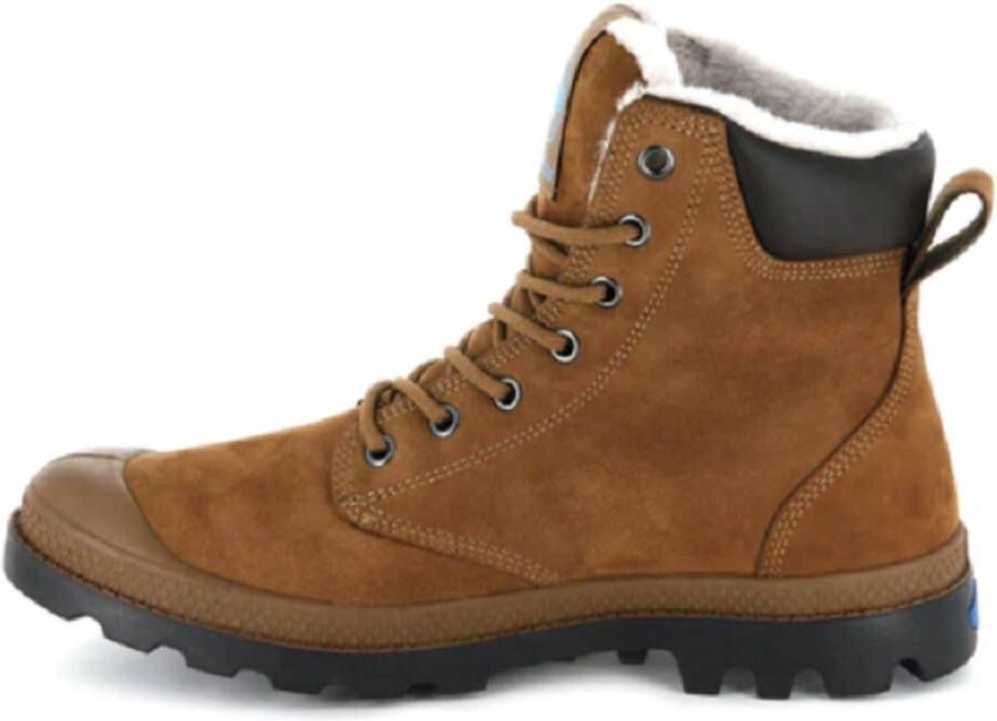 Palladium Pampa Sport Cuff WPS Heren Laarzen Schoenen Boots Gevoerd Leer Bruin 72992-697-M