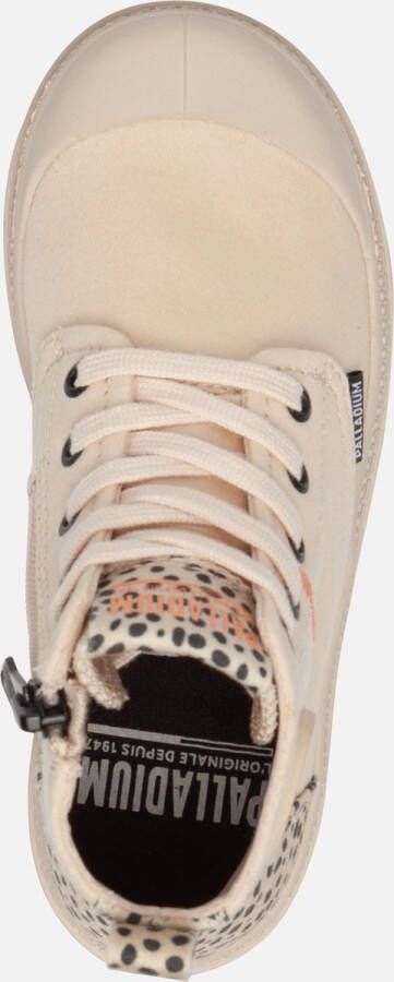 Palladium Pampa Safari canvas sneakers met dierenprint beige - Foto 5