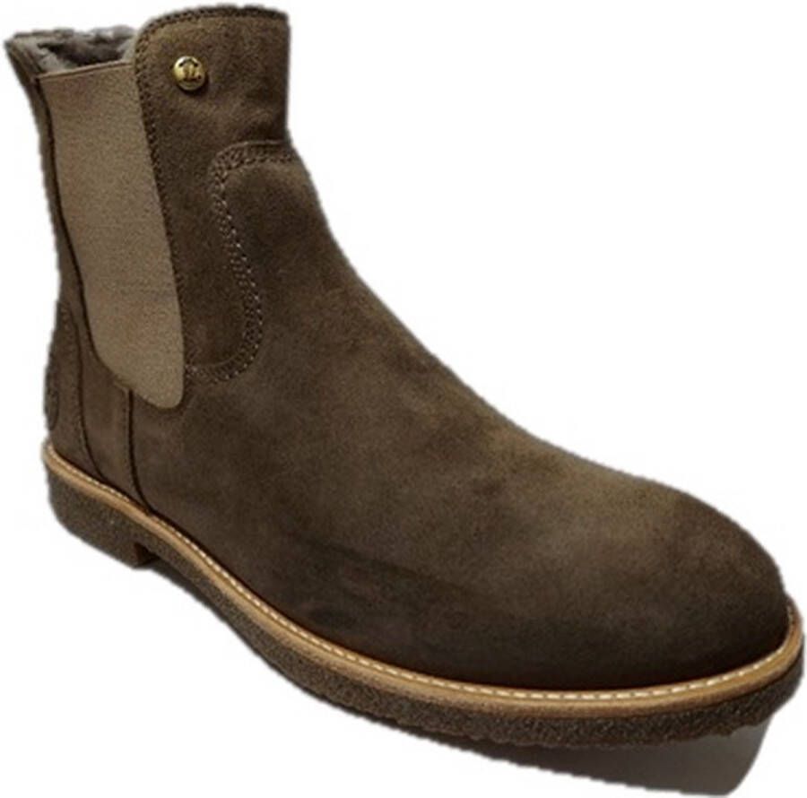 Panama Jack Chelsea Boots Garnock Igloo C11 Taupe Suède Vacht Gevoerd 10½