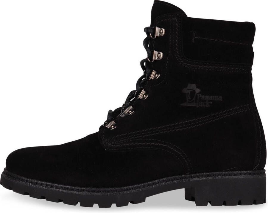 Panama Jack Dames Veterschoenen Panama 03 B86 Velour Negro Black Zwart