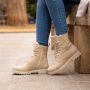 Panama Jack FRISIA B8 Volwassenen VeterlaarzenHalf hoge schoenen Kleur Wit beige - Thumbnail 14