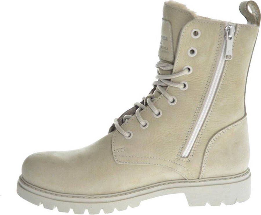 Panama Jack FRISIA B8 Volwassenen VeterlaarzenHalf-hoge schoenen Wit beige