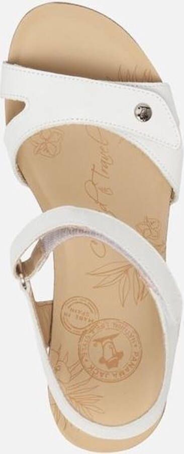 Panama Jack Julia Basics B17 sandalen met sleehak wit