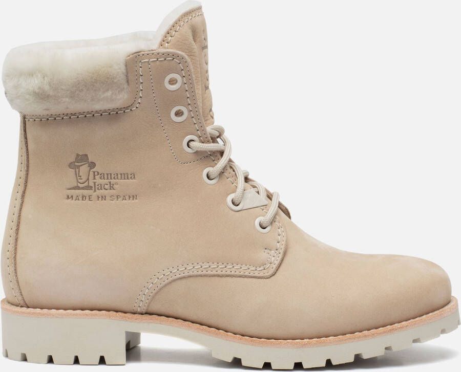 Panama Jack Panama 03 Igloo dames veterboot# Ecru