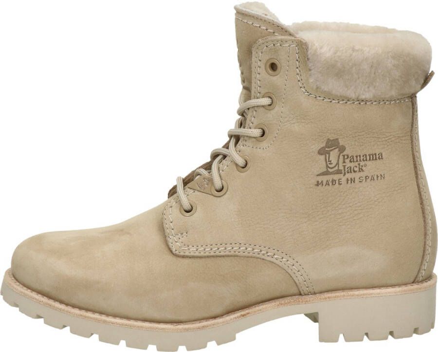 Panama Jack Panama 03 Igloo dames veterboot# Ecru