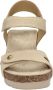 Panama Jack Beige Sleehak Sandalen met Klittenbandsluiting Beige Dames - Thumbnail 13