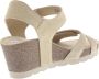 Panama Jack Beige Sleehak Sandalen met Klittenbandsluiting Beige Dames - Thumbnail 10