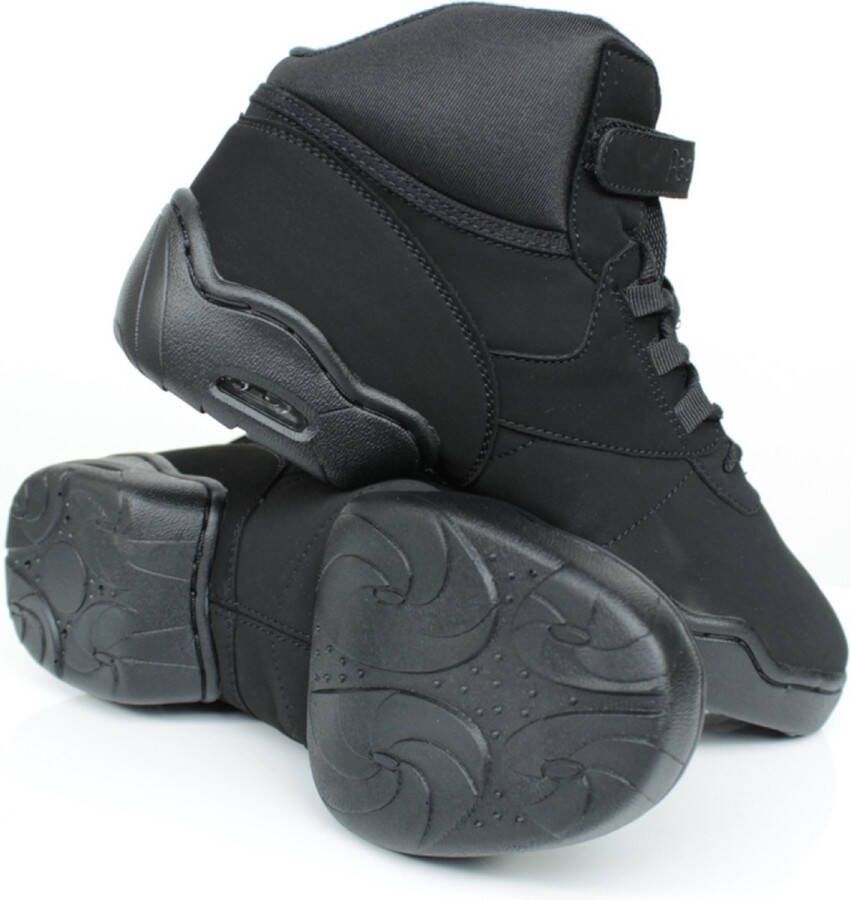 Papillon Danssneakers Nubuck Leer Zwart Hiphop Streetdance (let op: valt Klein!!) - Schoenen.nl