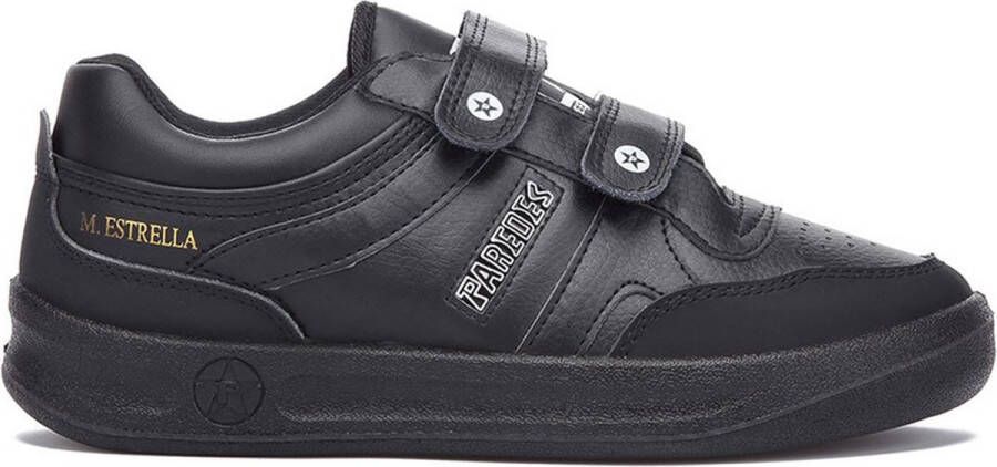 Paredes Estrella Piel Velcro Sneakers Zwart Man