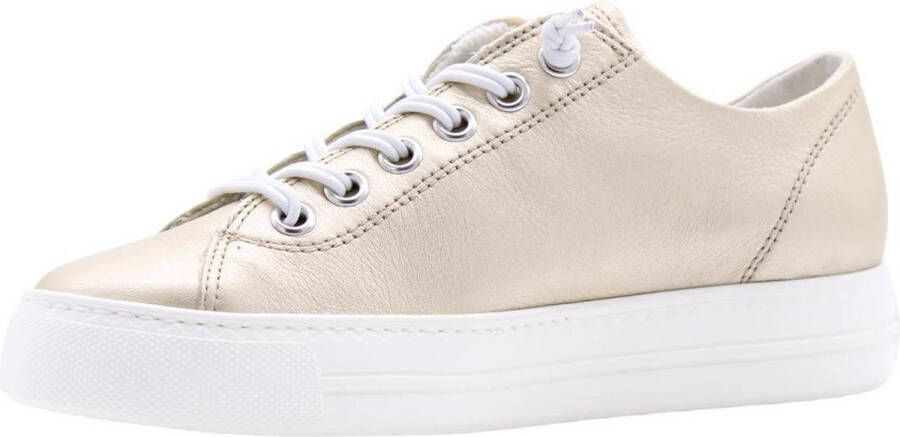 Paul Green 4081 Lage sneakers Leren Sneaker Dames Goud