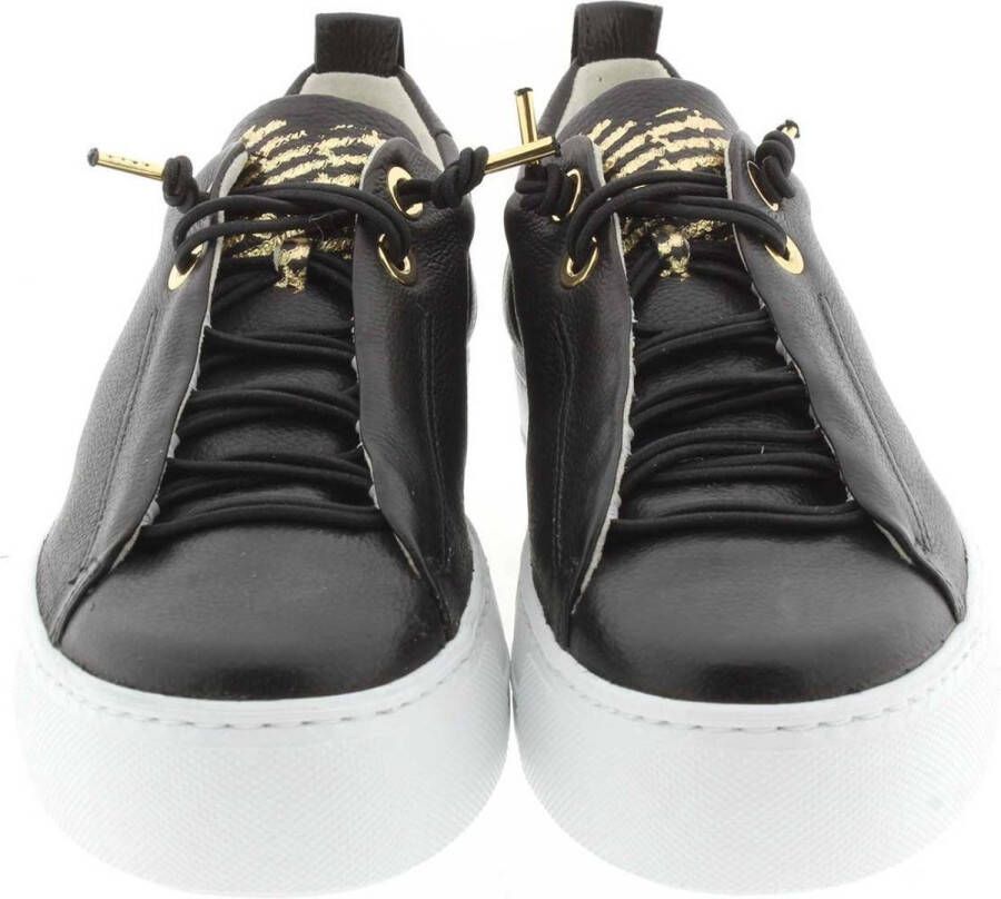 Paul Green 5017 Lage sneakers Leren Sneaker Dames Zwart