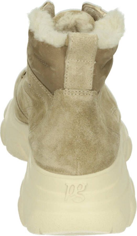 Paul Green 5175 Volwassenen VeterlaarzenHoge sneakersDames veterschoenenHalf-hoge schoenen Wit beige