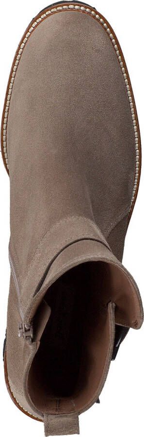 Paul Green 9763 Enkellaarsjes Enkelboots met rits Dames Taupe