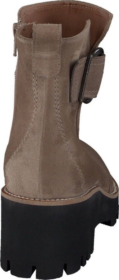 Paul Green 9763 Enkellaarsjes Enkelboots met rits Dames Taupe