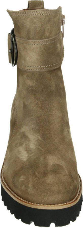 Paul Green 9763 Enkellaarsjes Enkelboots met rits Dames Taupe