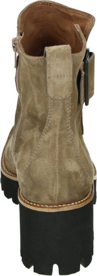 Paul Green 9763 Enkellaarsjes Enkelboots met rits Dames Taupe