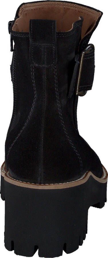 Paul Green 9763 Enkellaarsjes Enkelboots met rits Dames Zwart