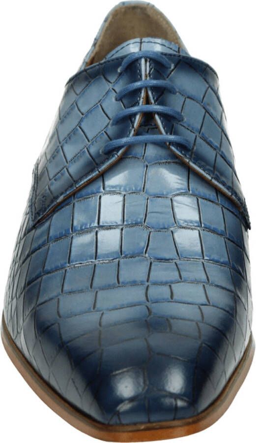 Paulo Bellini Carbonia Heren Veterschoenen Blauw Croco