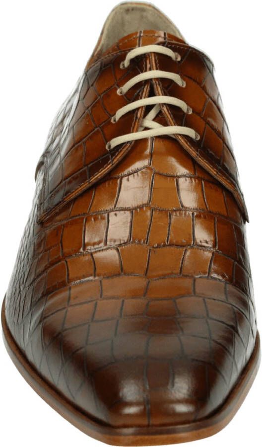 Paulo Bellini Carbonia Heren Veterschoenen Cognac Croco