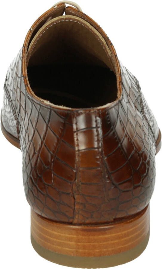 Paulo Bellini Carbonia Heren Veterschoenen Cognac Croco