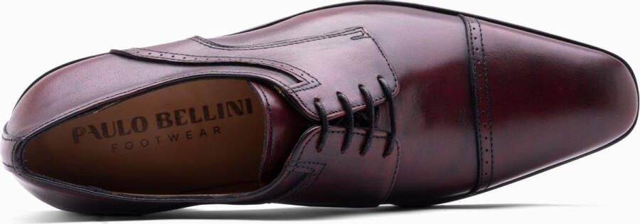 Paulo Bellini Monza Heren Geklede Veterschoenen Bordeaux - Foto 3