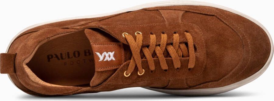 Paulo Bellini PB005 Volwassenen Lage sneakersVrije tijdsschoenen Cognac