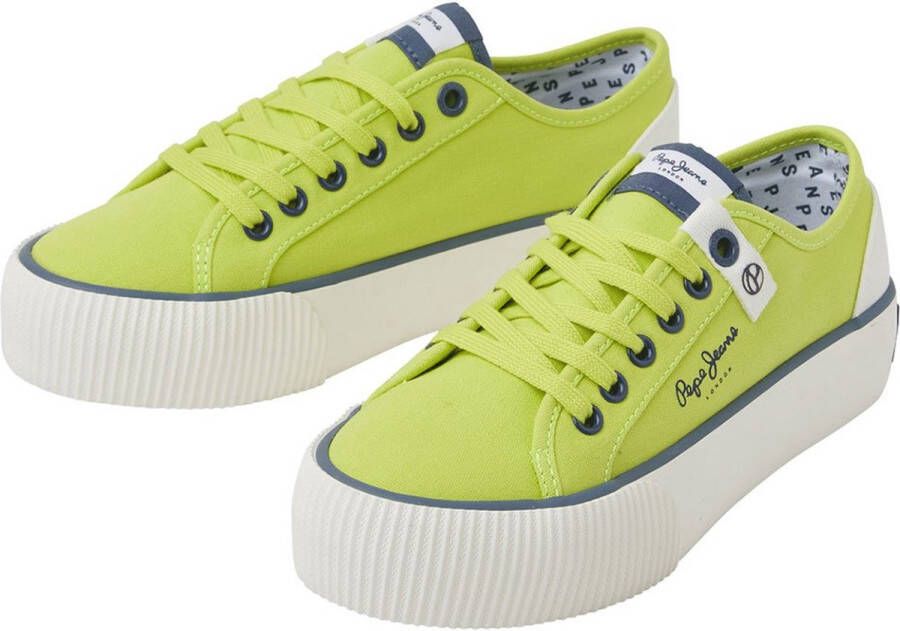 Pepe Jeans Ottis Sun Lage Sneakers Groen Vrouw