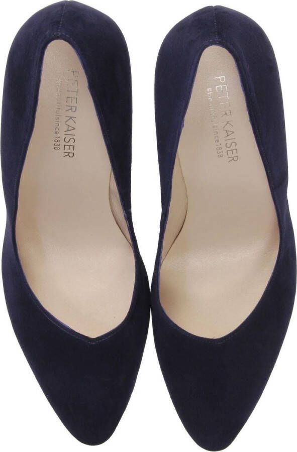 Peter Kaiser Pumps Stiletto Dames Damesschoenen Suède Naaldhak hoogte 10 cm 78911 Blauw - Foto 4