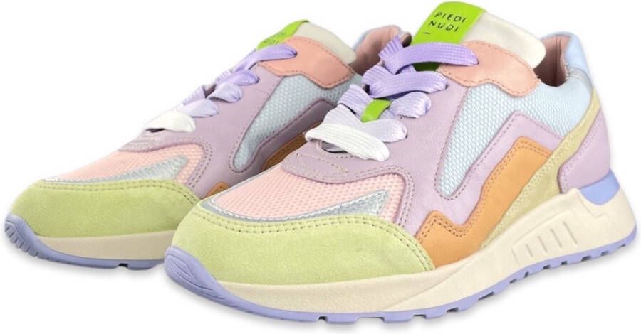 Piedi Nudi Kleurrijke pastel sneaker Wijdte H