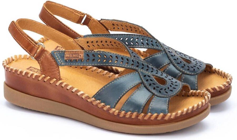 Pikolinos Cadaques dames sandaal blauw