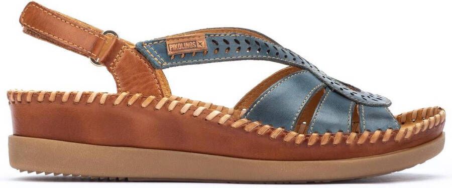 Pikolinos Cadaques dames sandaal blauw