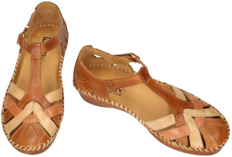 Pikolinos -Dames cogna caramel sandalen