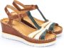 Pikolinos Sandaal Aguadulce W3Z-1776 Cognac Blauw Combi - Thumbnail 7