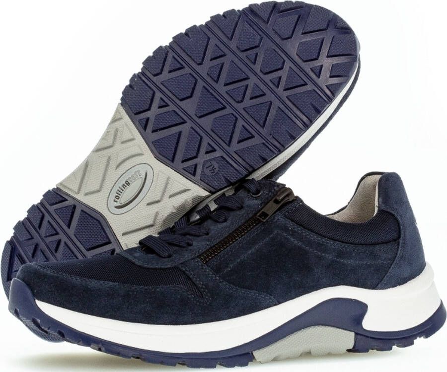 Pius Gabor rollingsoft sensitive 8000.14.01 heren rollende wandelsneaker blauw