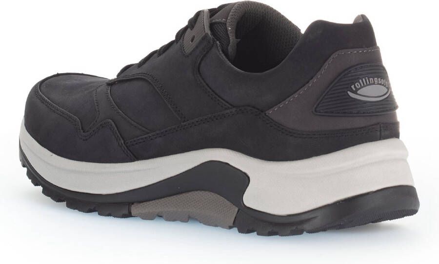 Pius Gabor rollingsoft sensitive 8000.15.11 heren rollende wandelsneaker zwart