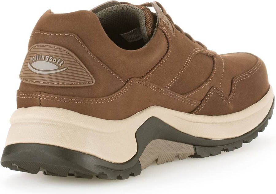 Pius Gabor rollingsoft sensitive 8000.15.13 heren rollende wandelsneaker bruin