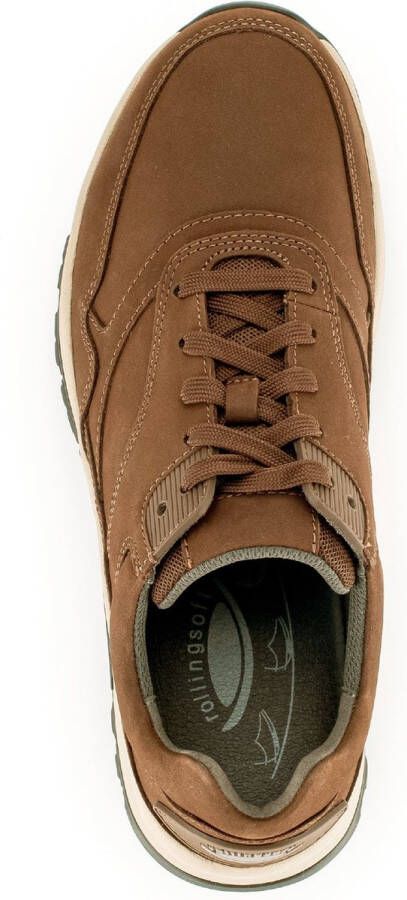 Pius Gabor rollingsoft sensitive 8000.15.13 heren rollende wandelsneaker bruin