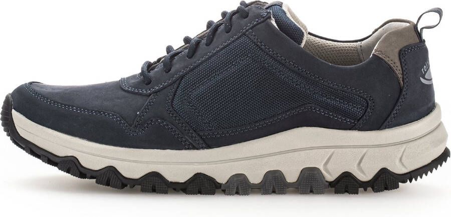 Pius Gabor rollingsoft sensitive 8005.11.01 heren rollende wandelsneaker blauw waterdicht