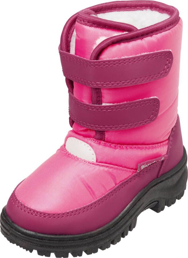 Playshoes snowboots klittenband uni fuchsia