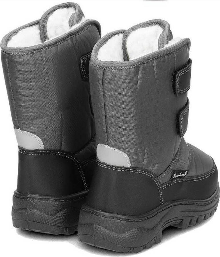 Playshoes snowboots klittenband uni grijs