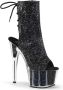 Pleaser ADORE-1018G Plateau Laarzen Paaldans schoenen Paaldans schoenen 41 Shoes Zwart - Thumbnail 5