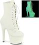 Pleaser Plateau Laarzen Paaldans schoenen 40 shoes ADORE 1020GD Paaldans schoenen Wit - Thumbnail 7