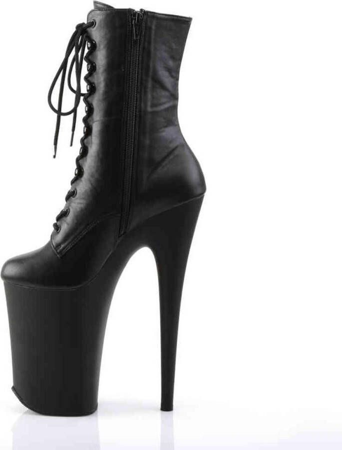 pleaser INFINITY-1020 Plateau Laarzen Paaldans schoenen Paaldans schoenen 35 Shoes Zwart