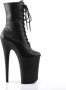 Pleaser INFINITY-1020 Plateau Laarzen Paaldans schoenen Paaldans schoenen 38 Shoes Zwart - Thumbnail 37