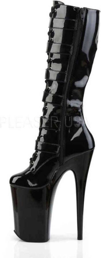 Pleaser INFINITY-2049 Plateau Laarzen Paaldans schoenen 39 Shoes Zwart - Foto 3