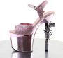 Pleaser REVOLVER-709G Sandaal met enkelband Paaldans schoenen Paaldans schoenen 35 Shoes Roze - Thumbnail 6