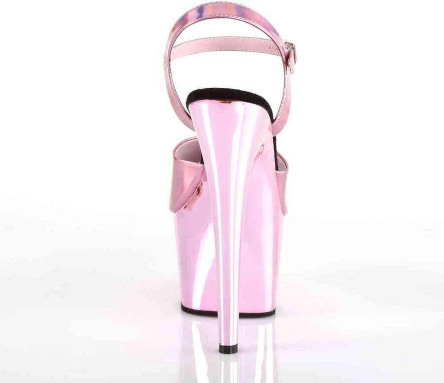 pleaser Sandaal met enkelband Paaldans schoenen ADORE-709HGCH Paaldans schoenen Roze