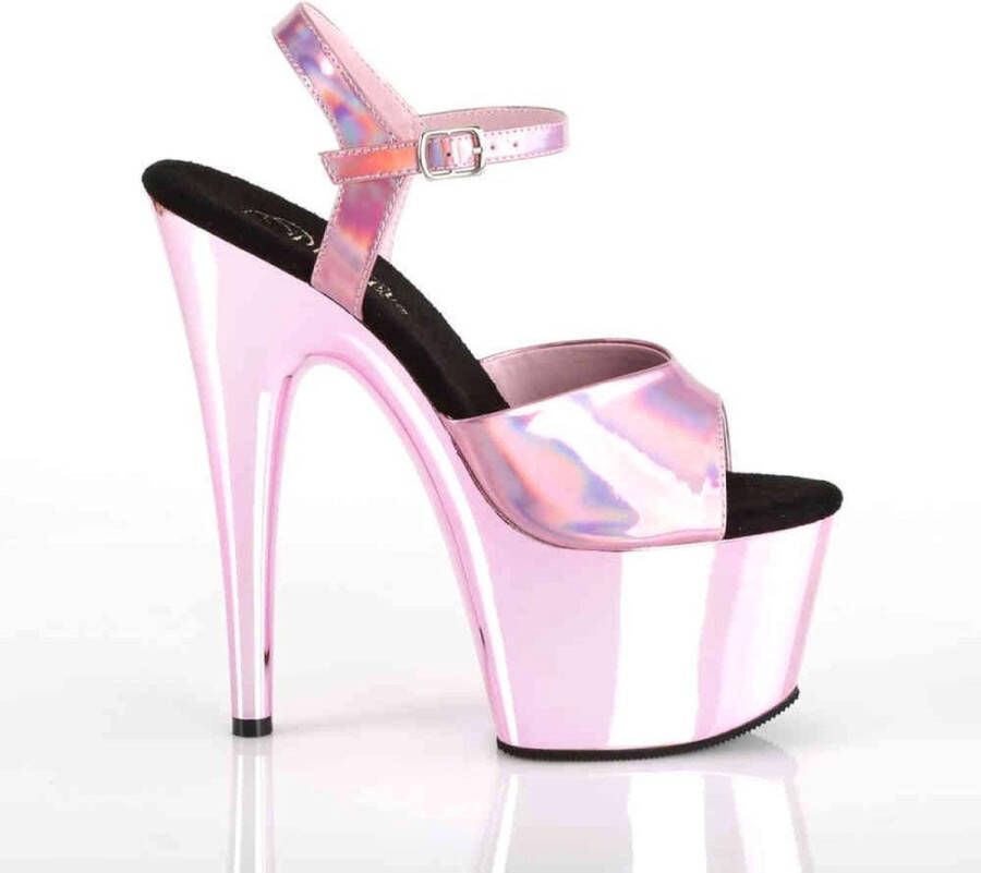 pleaser Sandaal met enkelband Paaldans schoenen ADORE-709HGCH Paaldans schoenen Roze