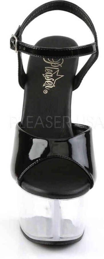 Pleaser ASPIRE-609 Sandaal met enkelband Paaldans schoenen Paaldans schoenen 36 Shoes Zwart Transparant - Foto 2
